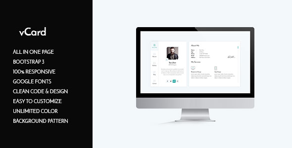 vCard -Personal Resume Template