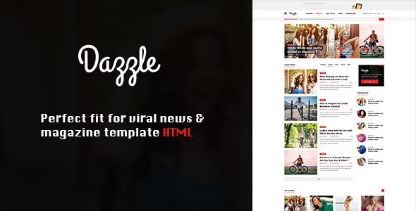 Dazzle – Blog Magazine HTML Template